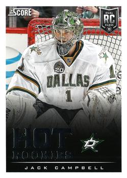 #612 Jack Campbell - Dallas Stars - 2013-14 Score Hockey