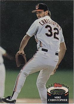 #612 Mike Christopher - Cleveland Indians - 1992 Stadium Club Baseball