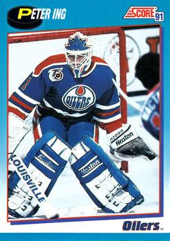 #612 Peter Ing - Edmonton Oilers - 1991-92 Score Canadian Bilingual Hockey