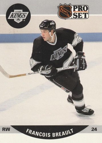 #612 Francois Breault - Los Angeles Kings - 1990-91 Pro Set Hockey