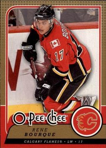 #612 Rene Bourque - Calgary Flames - 2008-09 O-Pee-Chee Hockey