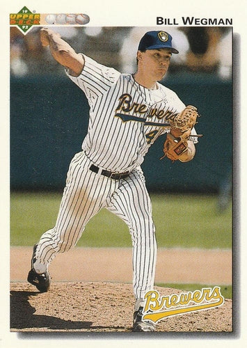 #612 Bill Wegman - Milwaukee Brewers - 1992 Upper Deck Baseball