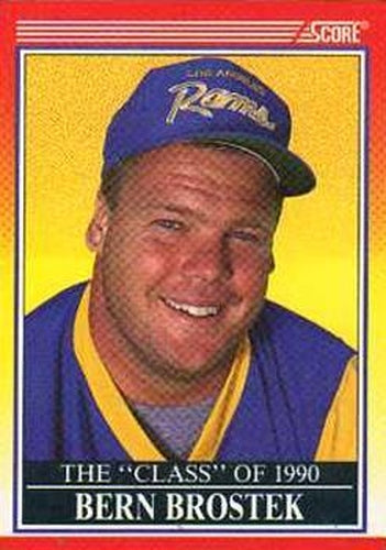 #612 Bern Brostek - Los Angeles Rams - 1990 Score Football
