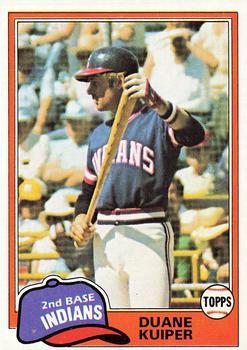 #612 Duane Kuiper - Cleveland Indians - 1981 Topps Baseball