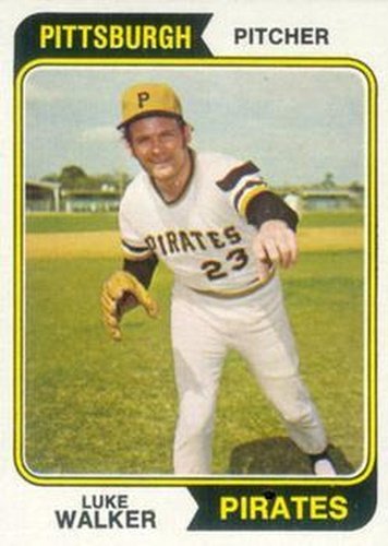 #612 Luke Walker - Pittsburgh Pirates - 1974 Topps Baseball