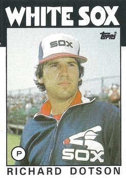 #612 Richard Dotson - Chicago White Sox - 1986 Topps Baseball