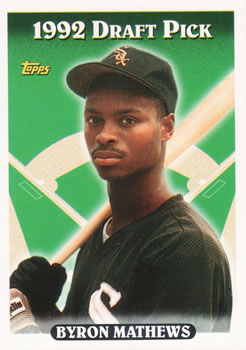#612 Byron Mathews - Chicago White Sox - 1993 Topps Baseball