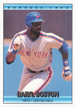#612 Daryl Boston - New York Mets - 1992 Donruss Baseball