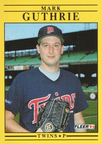 #612 Mark Guthrie - Minnesota Twins - 1991 Fleer Baseball