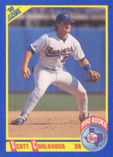 #612 Scott Coolbaugh - Texas Rangers - 1990 Score Baseball