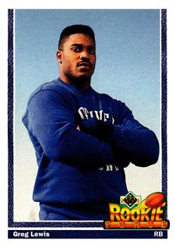 #612 Greg Lewis - Denver Broncos - 1991 Upper Deck Football