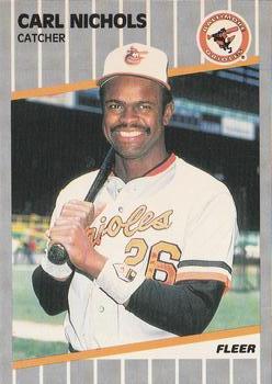 #612 Carl Nichols - Baltimore Orioles - 1989 Fleer Baseball