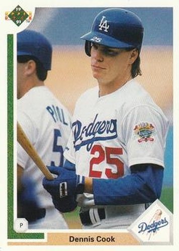 #612 Dennis Cook - Los Angeles Dodgers - 1991 Upper Deck Baseball