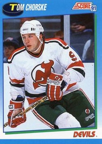 #613 Tom Chorske - New Jersey Devils - 1991-92 Score Canadian Hockey