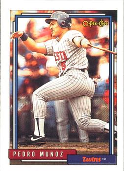 #613 Pedro Munoz - Minnesota Twins - 1992 O-Pee-Chee Baseball