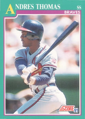 #613 Andres Thomas - Atlanta Braves - 1991 Score Baseball