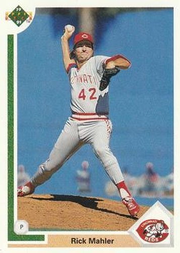 #613 Rick Mahler - Cincinnati Reds - 1991 Upper Deck Baseball