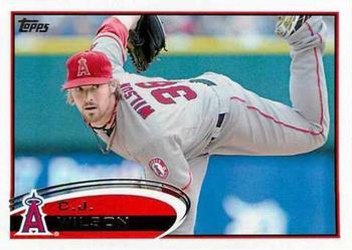 #613 C.J. Wilson - Los Angeles Angels - 2012 Topps Baseball