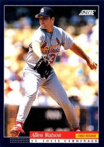 #613 Allen Watson - St. Louis Cardinals -1994 Score Baseball