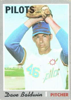 #613 Dave Baldwin - Seattle Pilots - 1970 Topps Baseball