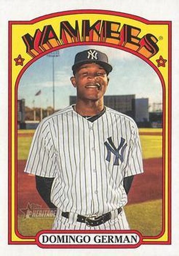 #613 Domingo German - New York Yankees - 2021 Topps Heritage Baseball
