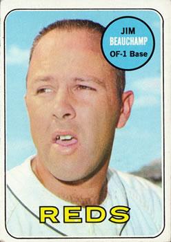 #613 Jim Beauchamp - Cincinnati Reds - 1969 Topps Baseball