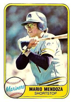 #613 Mario Mendoza - Seattle Mariners - 1981 Fleer Baseball