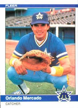 #613 Orlando Mercado - Seattle Mariners - 1984 Fleer Baseball