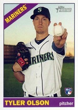 #613 Tyler Olson - Seattle Mariners - 2015 Topps Heritage Baseball