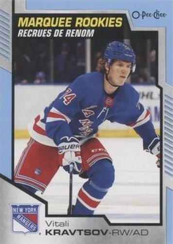 #613 Vitali Kravtsov - New York Rangers - 2020-21 O-Pee-Chee Update Blue Hockey