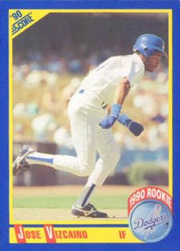 #613 Jose Vizcaino - Los Angeles Dodgers - 1990 Score Baseball