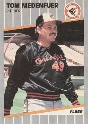 #613 Tom Niedenfuer - Baltimore Orioles - 1989 Fleer Baseball
