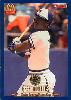 #3 1987-HR Record Fred McGriff - Toronto Blue Jays - 1993 Donruss McDonald's Toronto Blue Jays Great Moments Baseball