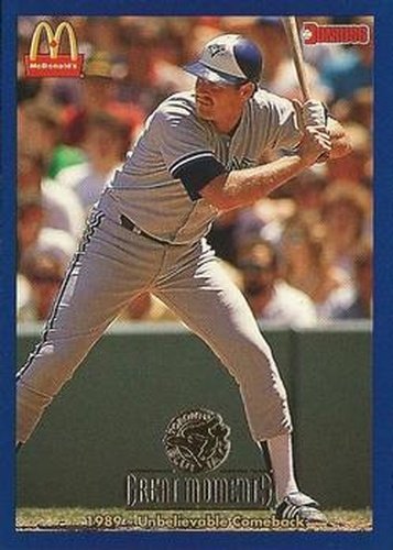 #6 1989-Unbelievable Comeback Ernie Whitt - Toronto Blue Jays - 1993 Donruss McDonald's Toronto Blue Jays Great Moments Baseball