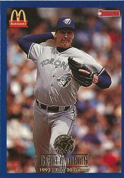 #9 1992-First 20-Gamer Jack Morris - Toronto Blue Jays - 1993 Donruss McDonald's Toronto Blue Jays Great Moments Baseball