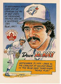 #12 Dave McKay - Toronto Blue Jays - 1992 Nabisco Baseball