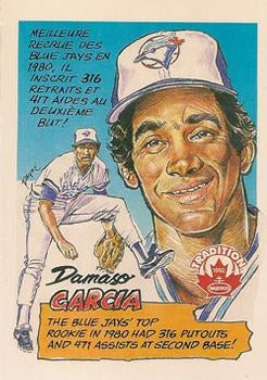 #20 Damaso Garcia - Toronto Blue Jays - 1992 Nabisco Baseball