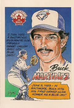 #24 Buck Martinez - Toronto Blue Jays - 1992 Nabisco Baseball