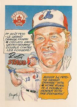 #25 Rusty Staub - Montreal Expos - 1992 Nabisco Baseball