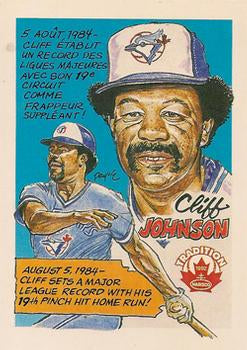 #2 Cliff Johnson - Toronto Blue Jays - 1992 Nabisco Baseball