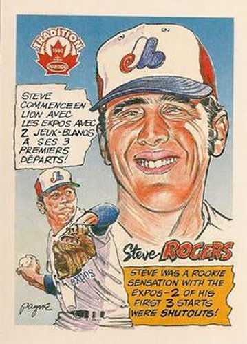 #33 Steve Rogers - Montreal Expos - 1992 Nabisco Baseball