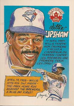 #8 Willie Upshaw - Toronto Blue Jays - 1992 Nabisco Baseball