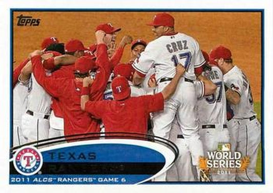 #217 Texas Rangers - Texas Rangers - 2012 Topps Baseball