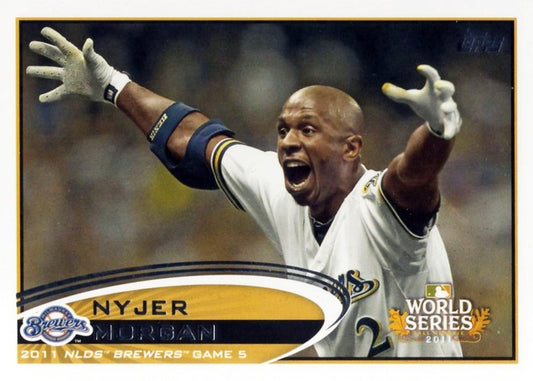 #272 Nyjer Morgan - Milwaukee Brewers - 2012 Topps Baseball