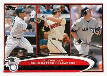 #324 Active I Leaders Alex Rodriguez / Jim Thome / Jason Giambi - New York Yankees / Cleveland Indians - 2012 Topps Baseball