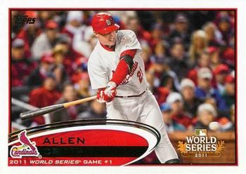 #329 Allen Craig - St. Louis Cardinals - 2012 Topps Baseball