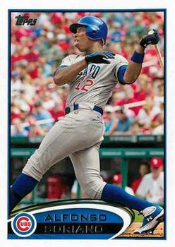 #348 Alfonso Soriano - Chicago Cubs - 2012 Topps Baseball