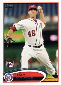#40 Tom Milone - Washington Nationals - 2012 Topps Baseball