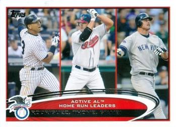 #91 Active Home Run Leaders Alex Rodriguez / Jim Thome / Jason Giambi - New York Yankees / Cleveland Indians - 2012 Topps Baseball