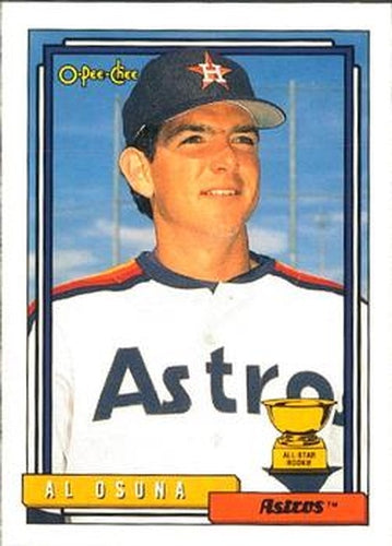 #614 Al Osuna - Houston Astros - 1992 O-Pee-Chee Baseball